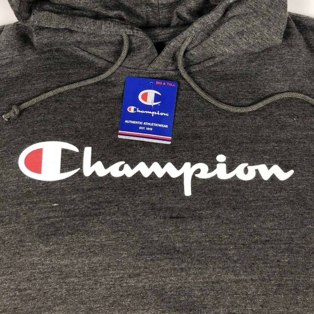 Champion Big & Tall 2XLT Spellout Pullover Hoodie - Picture 2 of 8